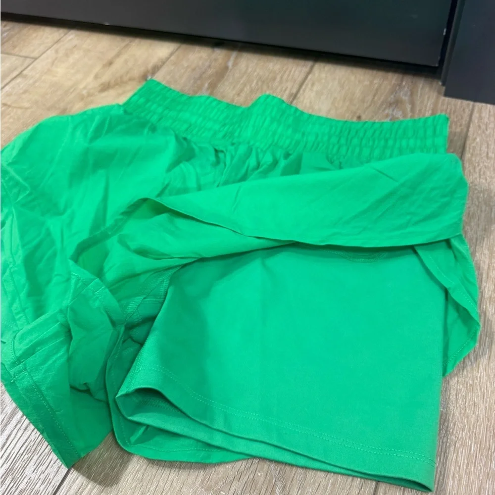 All in Motion Women’s Green Athletic Shorts Biker Liner Size Small